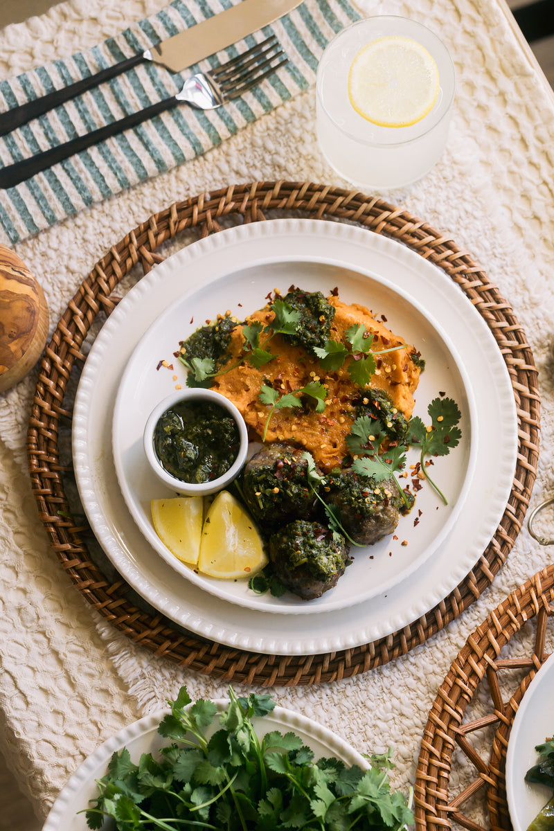 Grass-fed Chimichurri Meatballs -  04.28