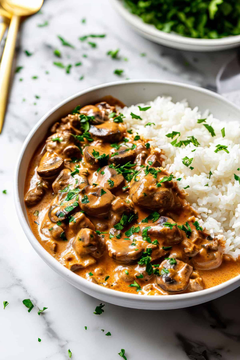 Red Wine Mushroom Beef Stroganoff - 06.09