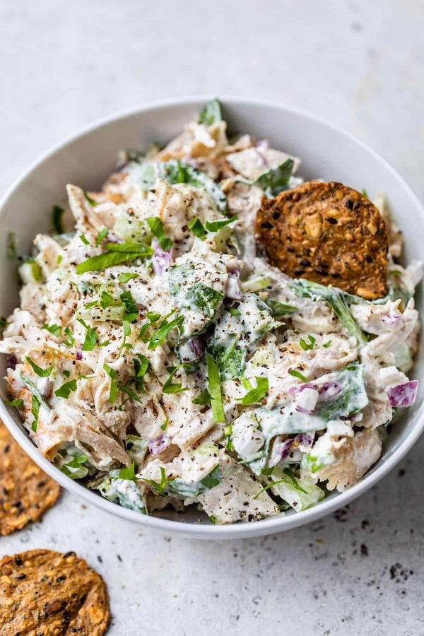 Tarragon Chicken Salad + Simple Mills Crackers - 06.09