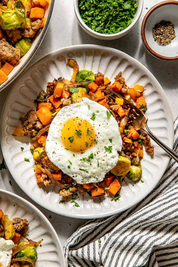 Chicken Apple Sausage & Sweet Potato Breakfast Hash - 05.12