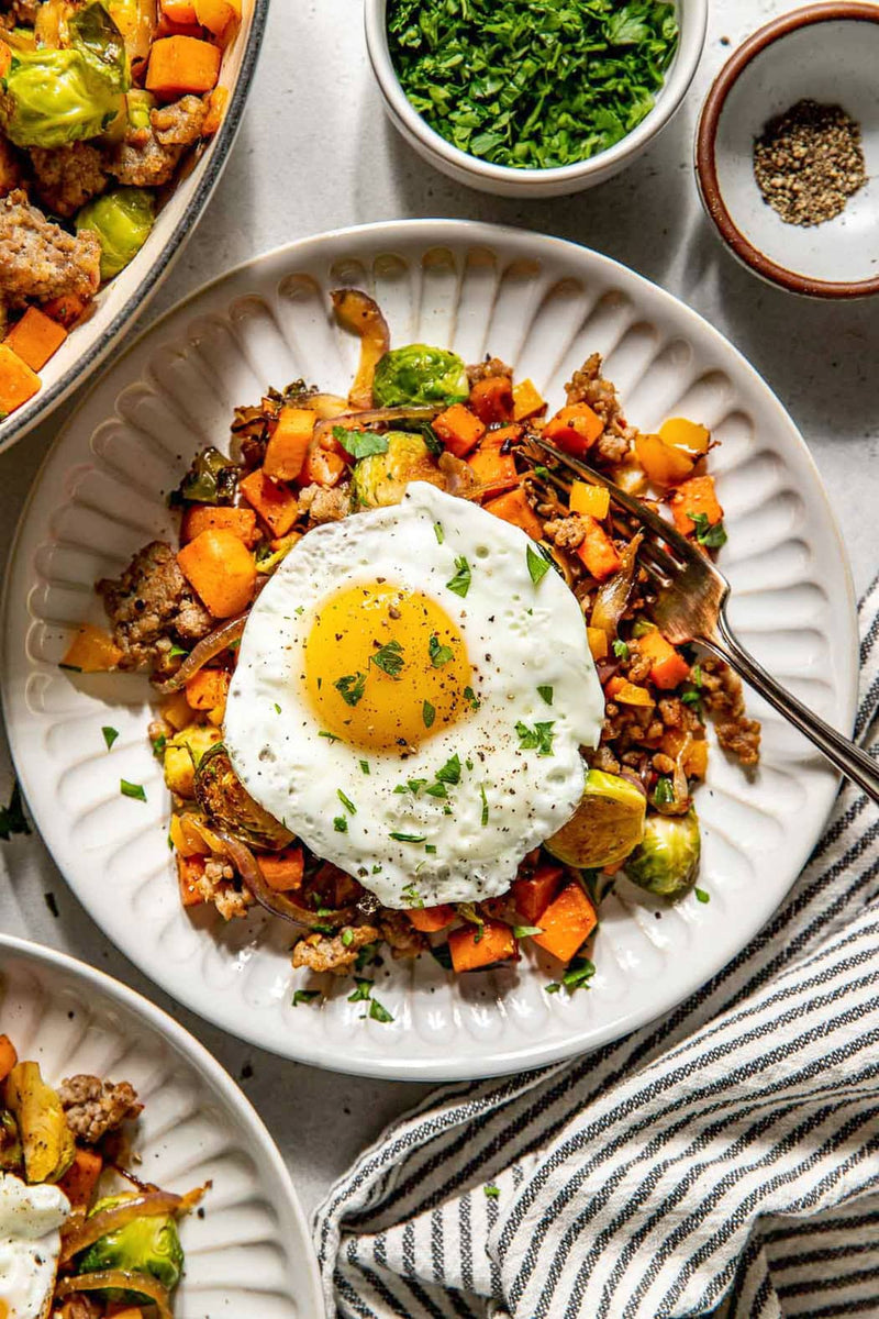 Chicken Apple Sausage & Sweet Potato Breakfast Hash - 05.12