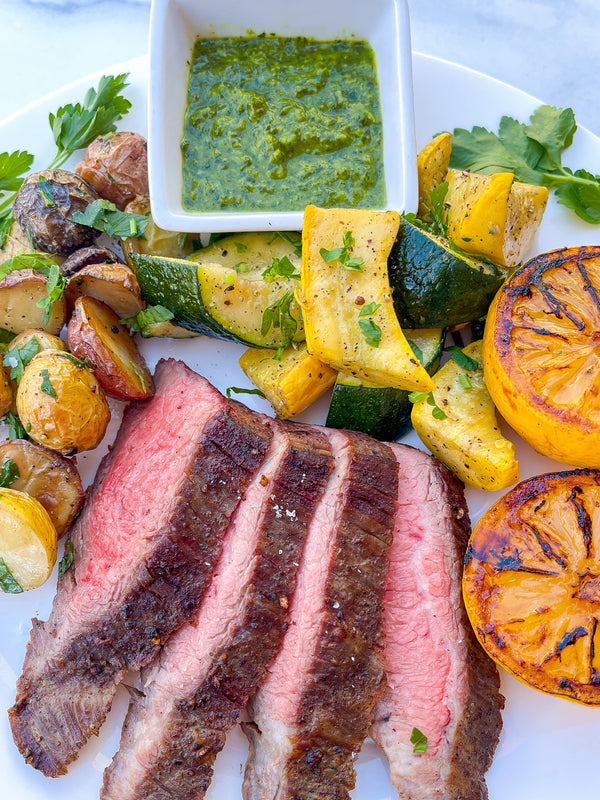 Marinated Steak + Chunky Pesto + Fries - 05.12